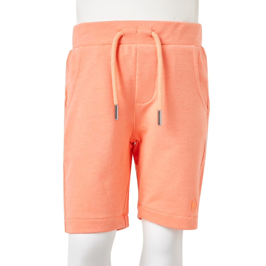 Kindershorts met trekkoord 140 neonoranje is nu te koop bij PeponiXL, paradijselijk wonen!