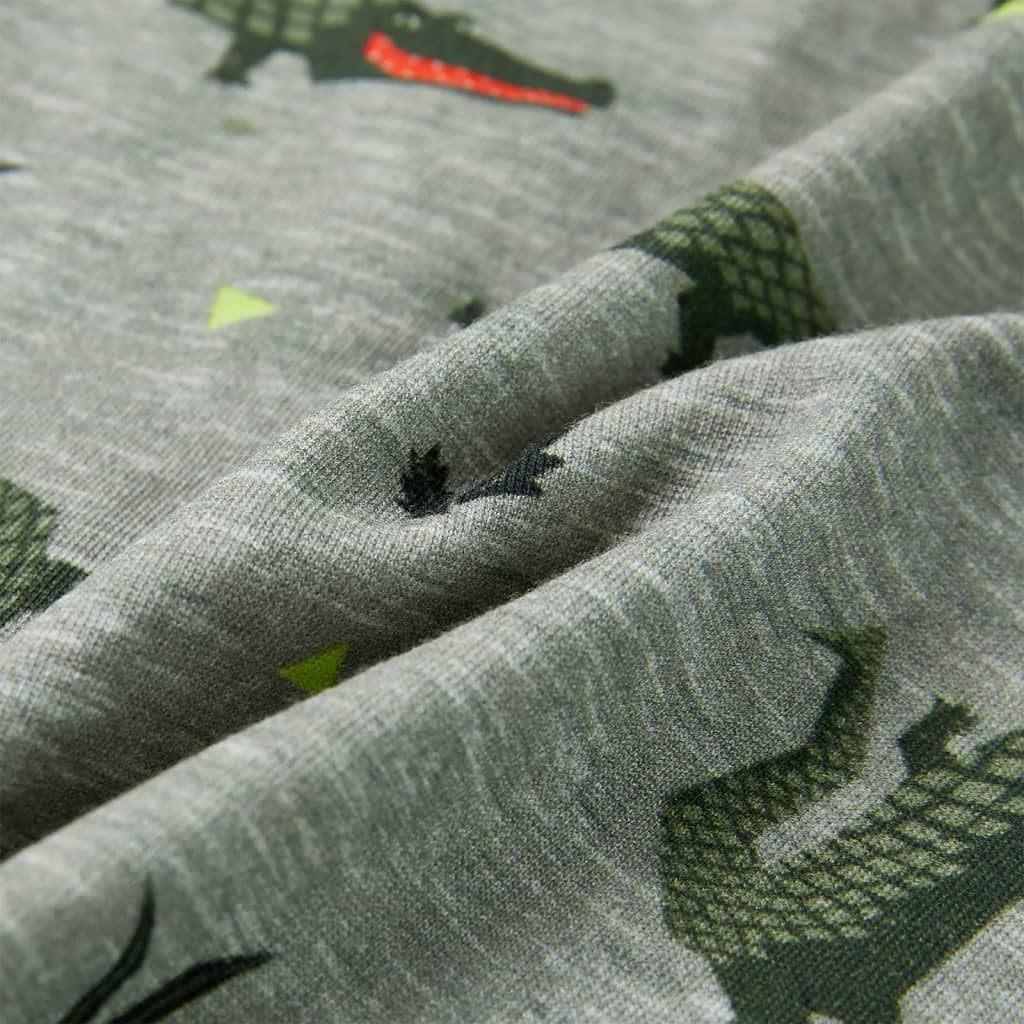 Kindershirt 104 gemêleerd lichtkaki is nu te koop bij PeponiXL, paradijselijk wonen!