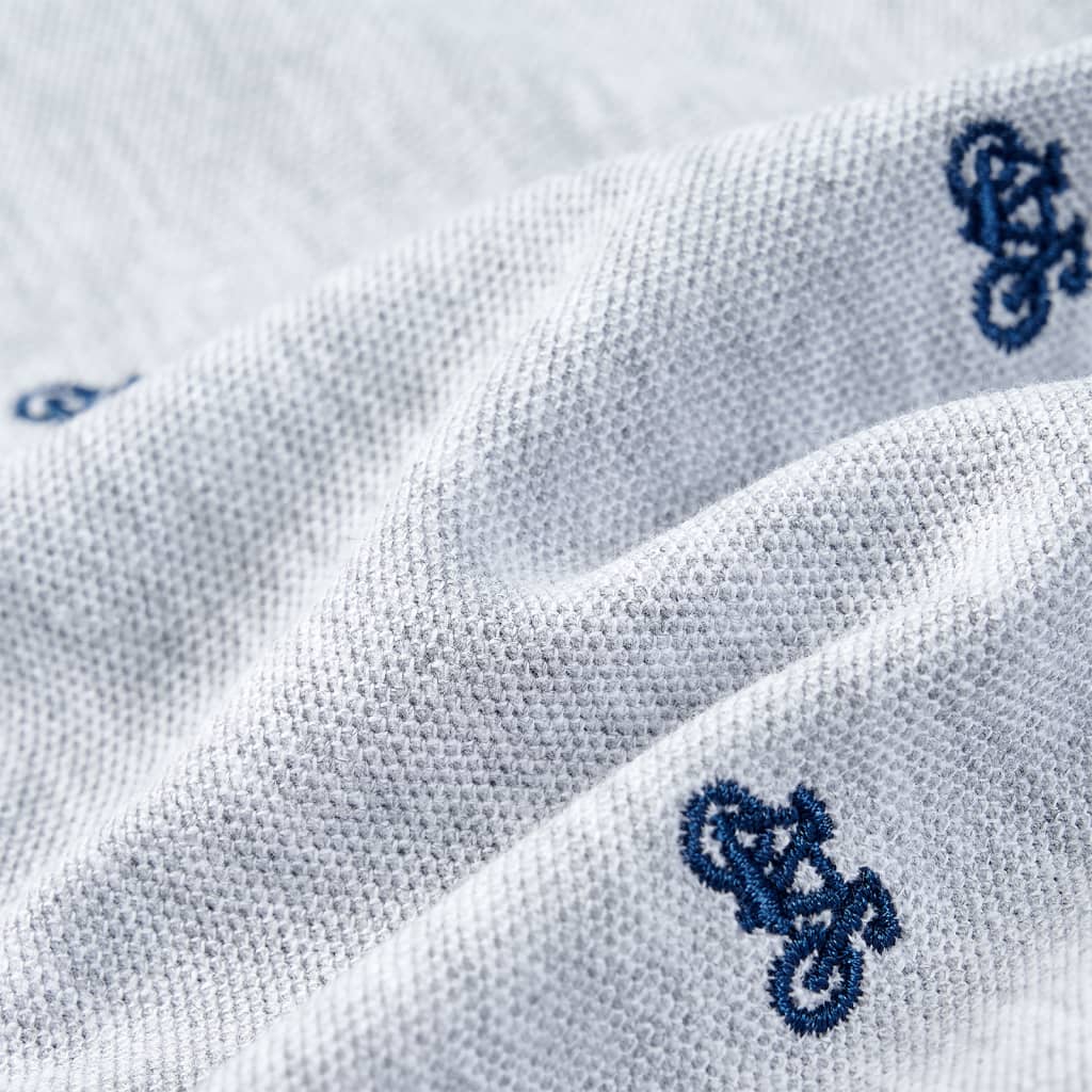 Kinderpoloshirt 116 gemêleerd grijs is nu te koop bij PeponiXL, paradijselijk wonen!
