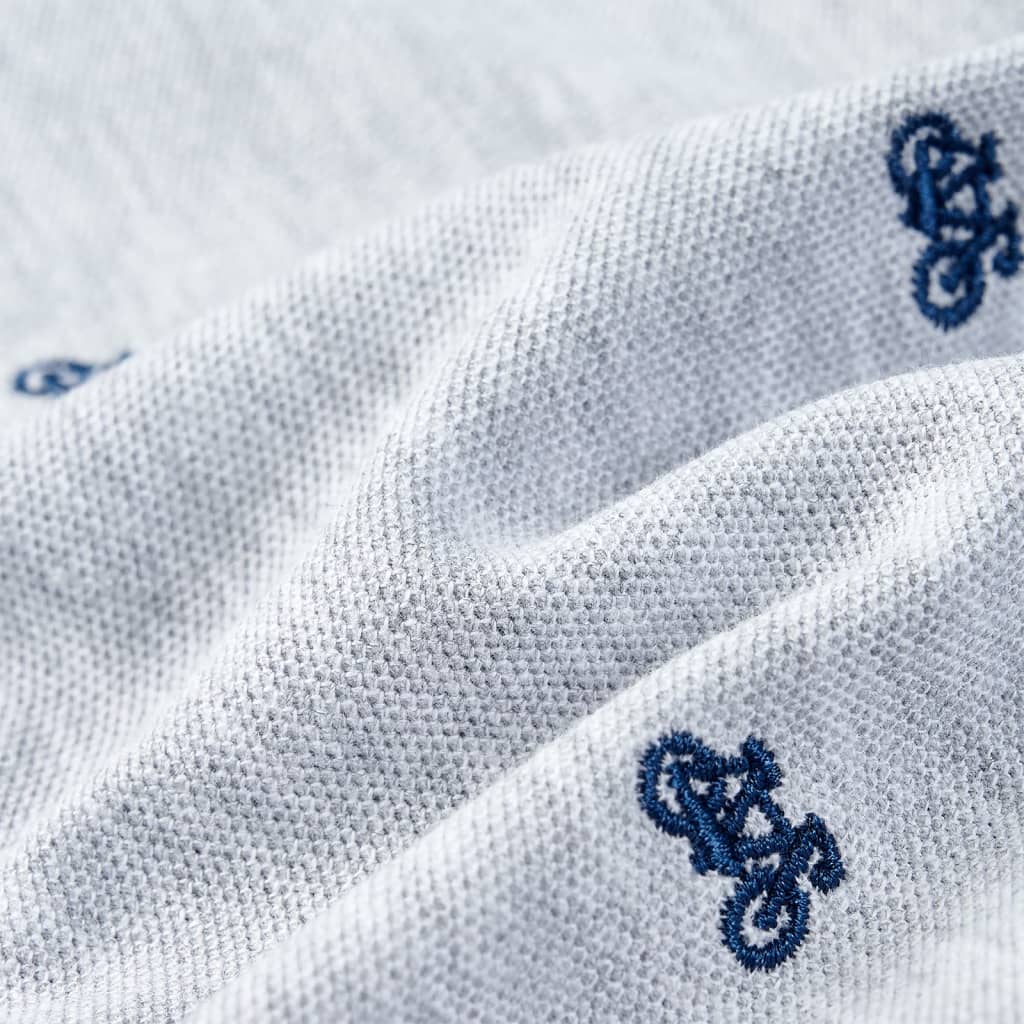Kinderpoloshirt 128 gemêleerd grijs is nu te koop bij PeponiXL, paradijselijk wonen!