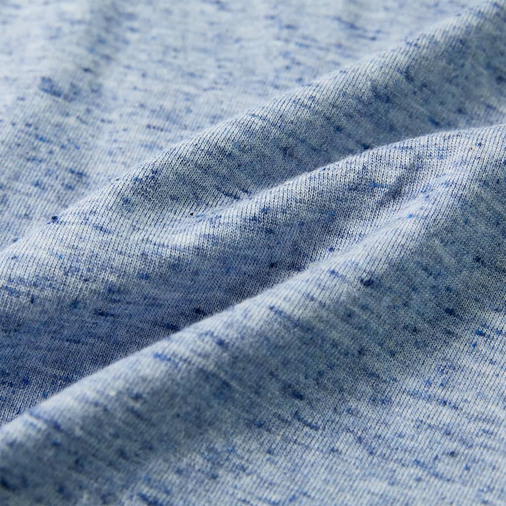 Kindershirt met korte mouwen 116 gemêleerd blauw is nu te koop bij PeponiXL, paradijselijk wonen!