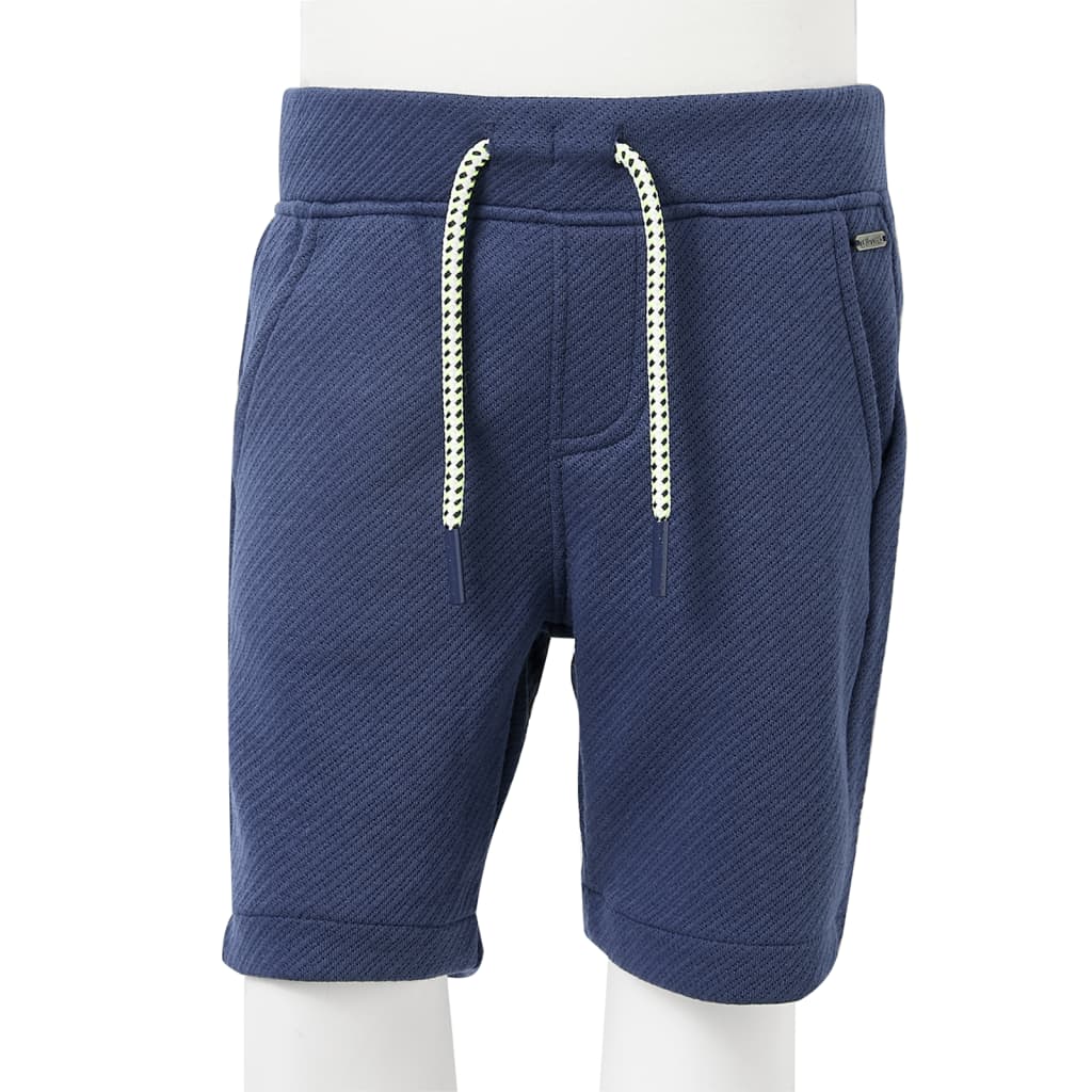 Kindershorts met trekkoord 104 donkerblauw is nu te koop bij PeponiXL, paradijselijk wonen!