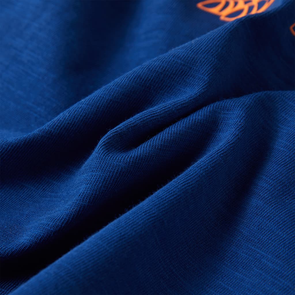 Kindershirt met korte mouwen 116 donkerblauw is nu te koop bij PeponiXL, paradijselijk wonen!