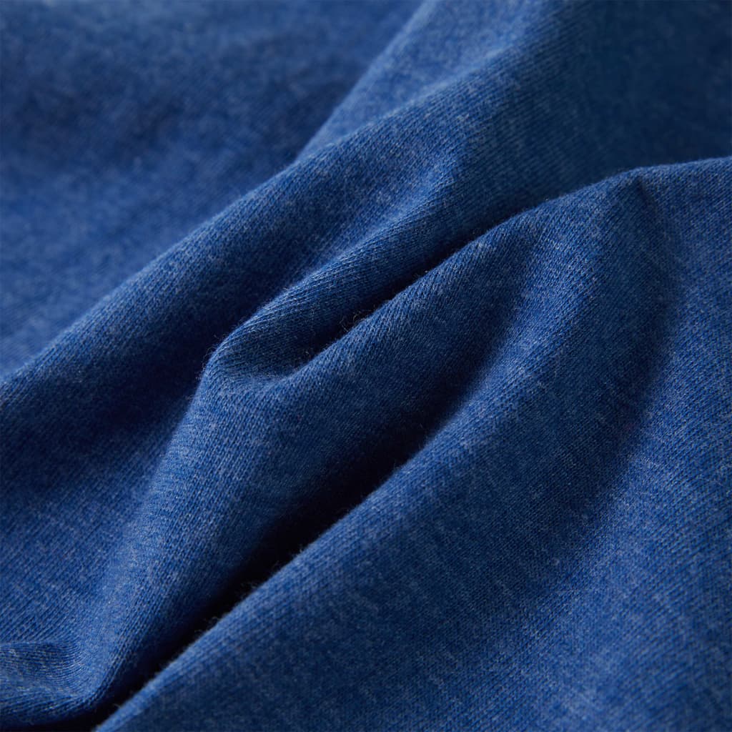 Kindershirt 128 gemêleerd donkerblauw is nu te koop bij PeponiXL, paradijselijk wonen!