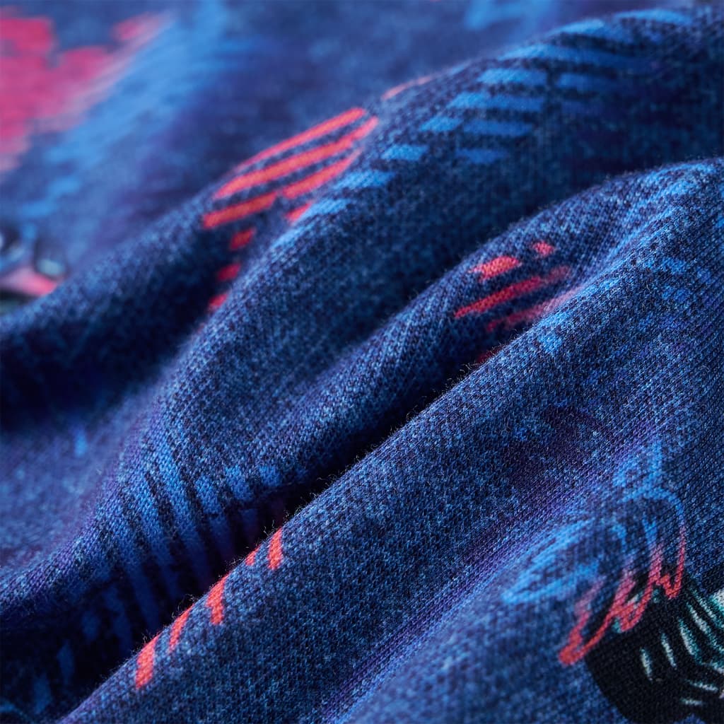 Kindershirt 104 gemêleerd donkerblauw is nu te koop bij PeponiXL, paradijselijk wonen!