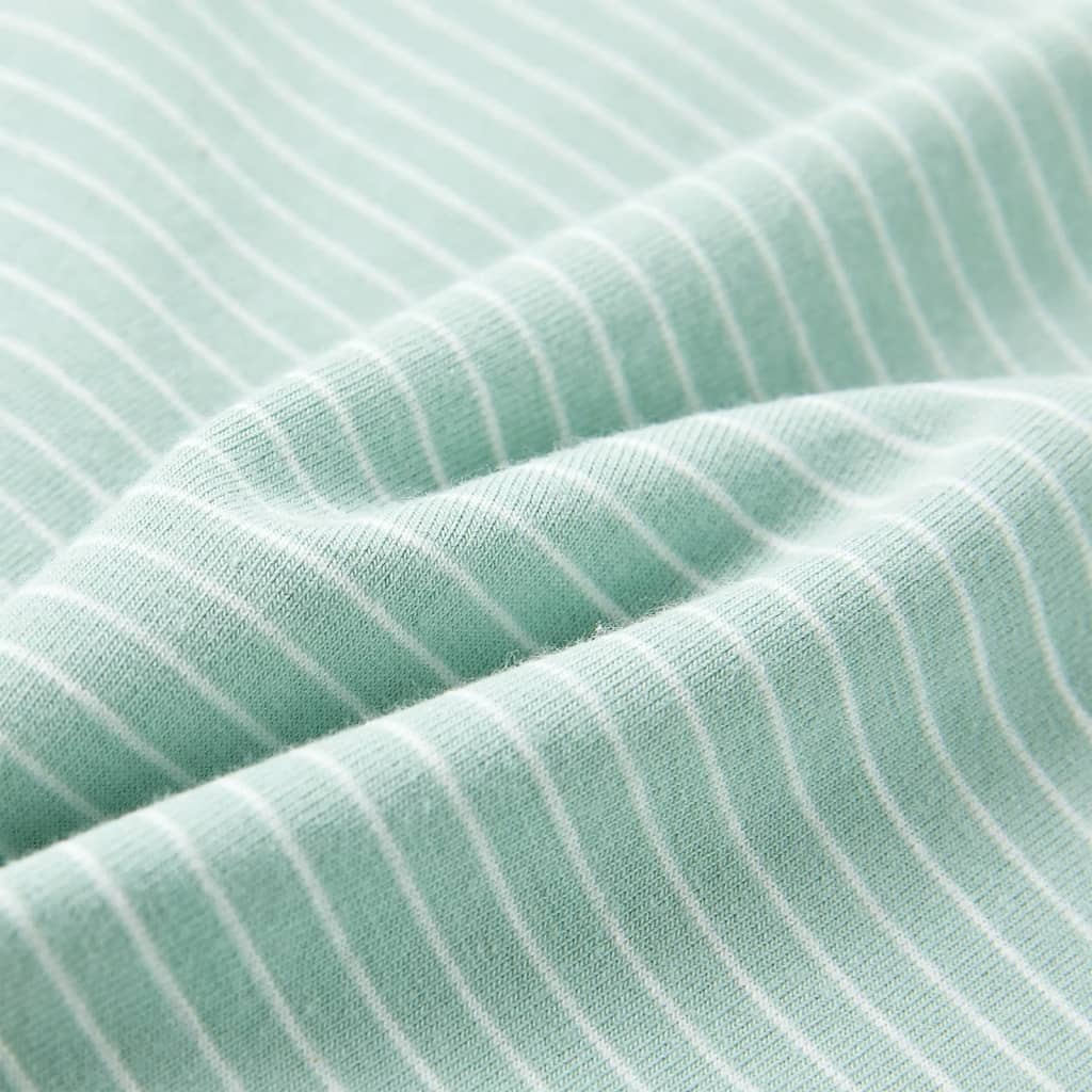 Kindershirt met strepen 128 lichtmint is nu te koop bij PeponiXL, paradijselijk wonen!