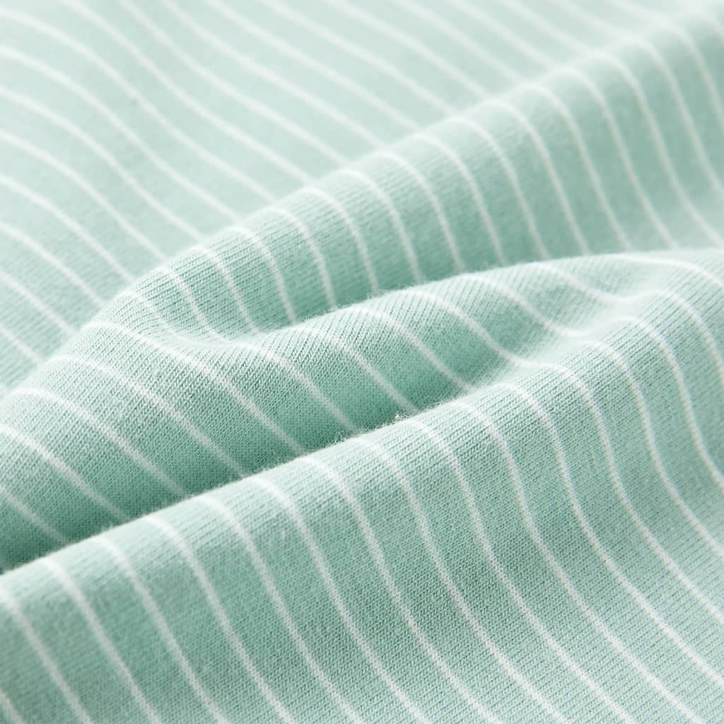 Kindershirt met strepen 140 lichtmint is nu te koop bij PeponiXL, paradijselijk wonen!
