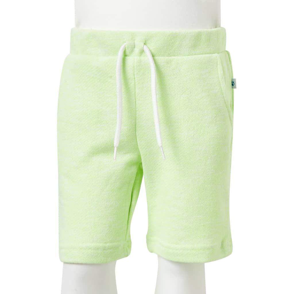 Kindershorts met trekkoord 140 neongeel is nu te koop bij PeponiXL, paradijselijk wonen!