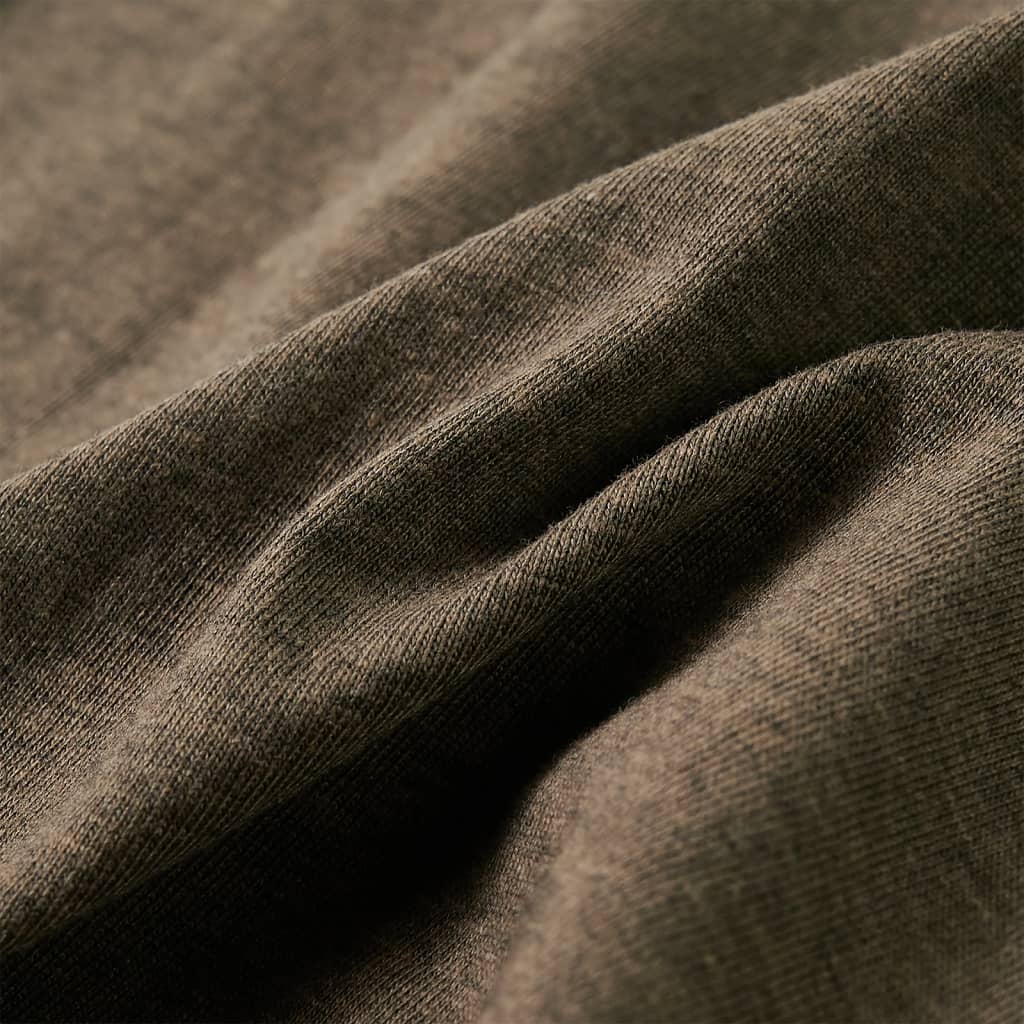 Kindershirt met lange mouwen 104 gemêleerd kakikleur is nu te koop bij PeponiXL, paradijselijk wonen!