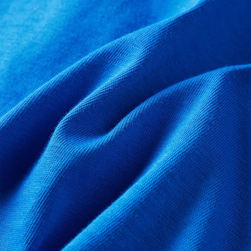 Kindershirt met lange mouwen 128 kobaltblauw is nu te koop bij PeponiXL, paradijselijk wonen!