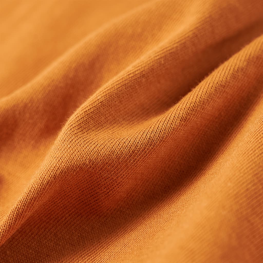 Kindershirt met lange mouwen 104 donkerokerkleurig is nu te koop bij PeponiXL, paradijselijk wonen!