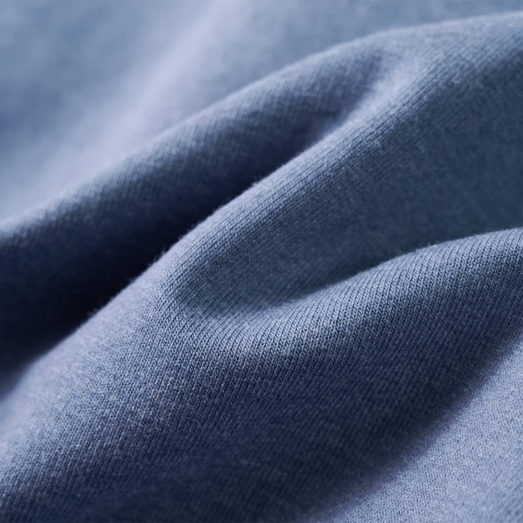 Kindertrui met capuchon 128 gemêleerd blauw is nu te koop bij PeponiXL, paradijselijk wonen!
