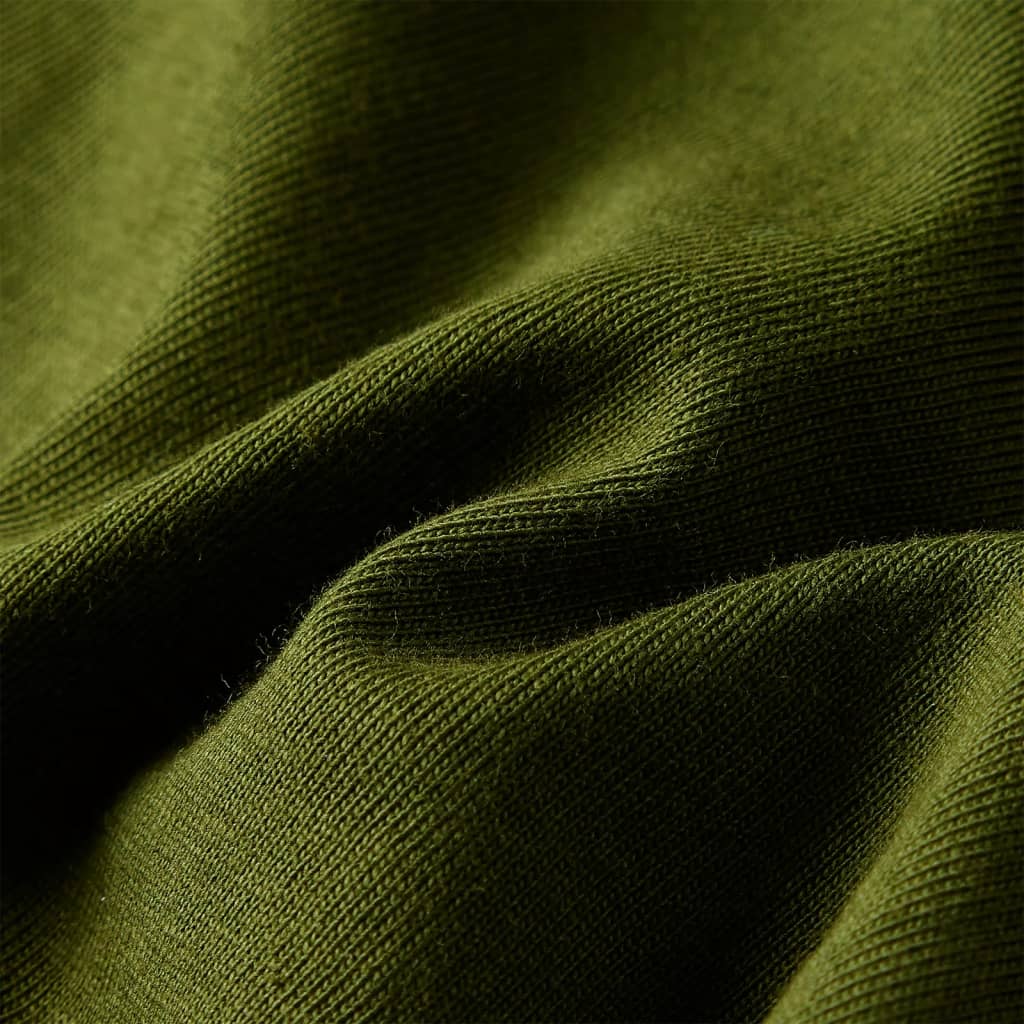 Kindershirt met lange mouwen 116 donkerkakikleurig is nu te koop bij PeponiXL, paradijselijk wonen!