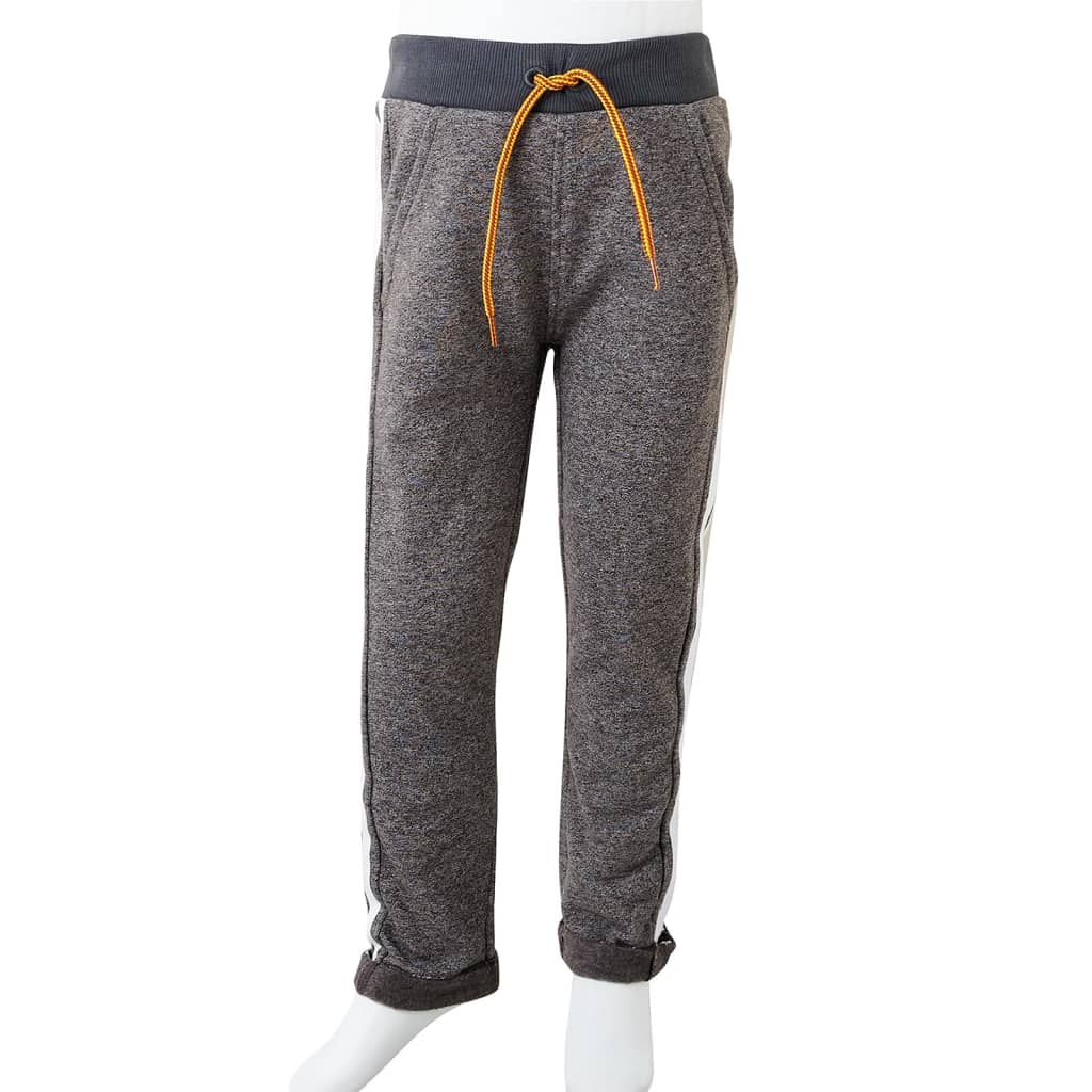 Kinderjoggingbroek 140 gemêleerd donkergrijs is nu te koop bij PeponiXL, paradijselijk wonen!