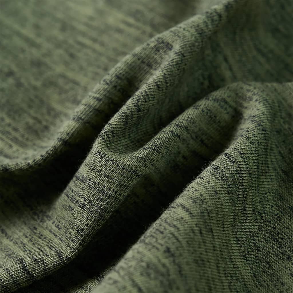 Kindershirt met lange mouwen 128 gemêleerd kakikleurig is nu te koop bij PeponiXL, paradijselijk wonen!