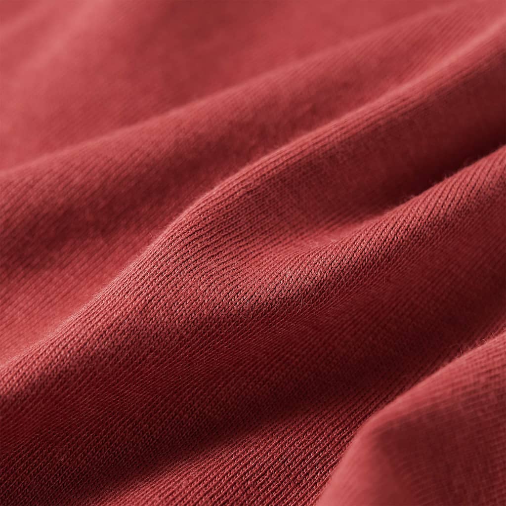 Kindershirt met lange mouwen 104 roodbruin is nu te koop bij PeponiXL, paradijselijk wonen!