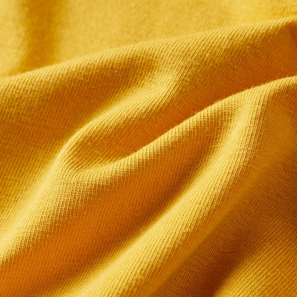 Kindershirt met lange mouwen 140 donker okerkleurig is nu te koop bij PeponiXL, paradijselijk wonen!