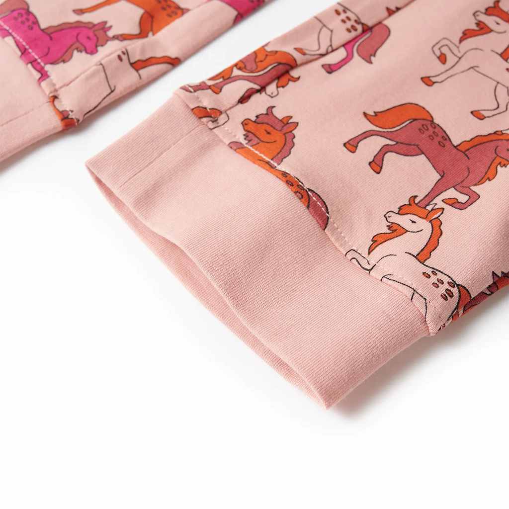 Kinderpyjama met lange mouwen 92 lichtroze is nu te koop bij PeponiXL, paradijselijk wonen!