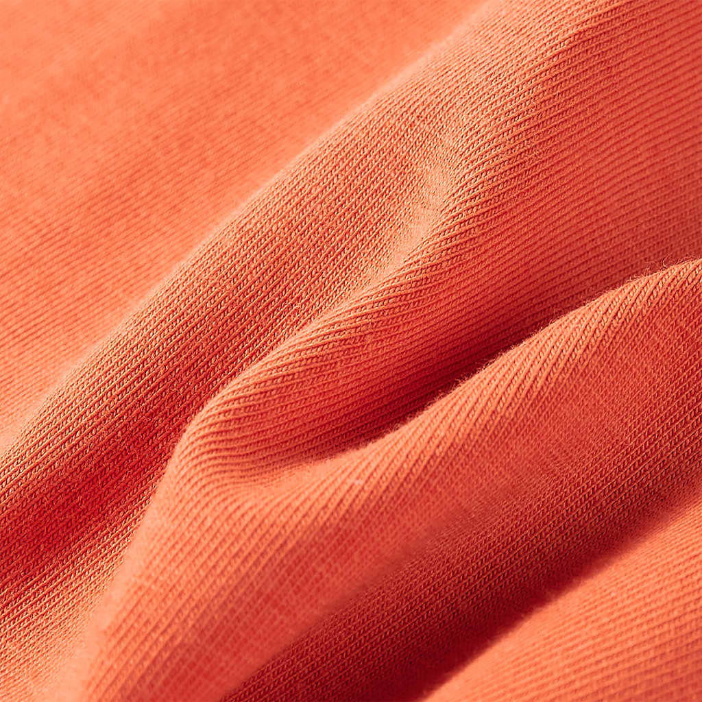 Kindershirt met lange mouwen 116 oranjebruin is nu te koop bij PeponiXL, paradijselijk wonen!