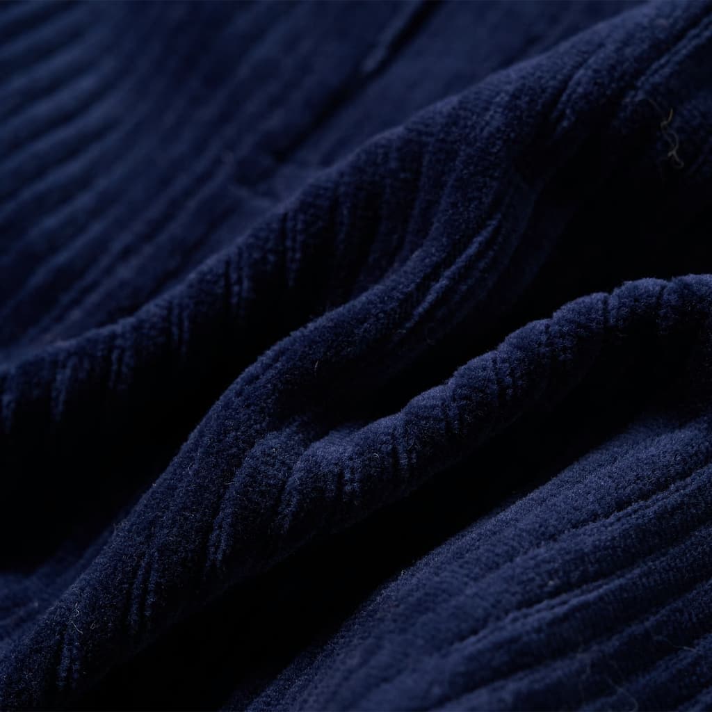 Kindertuinjurk 92 ribfluweel marineblauw is nu te koop bij PeponiXL, paradijselijk wonen!