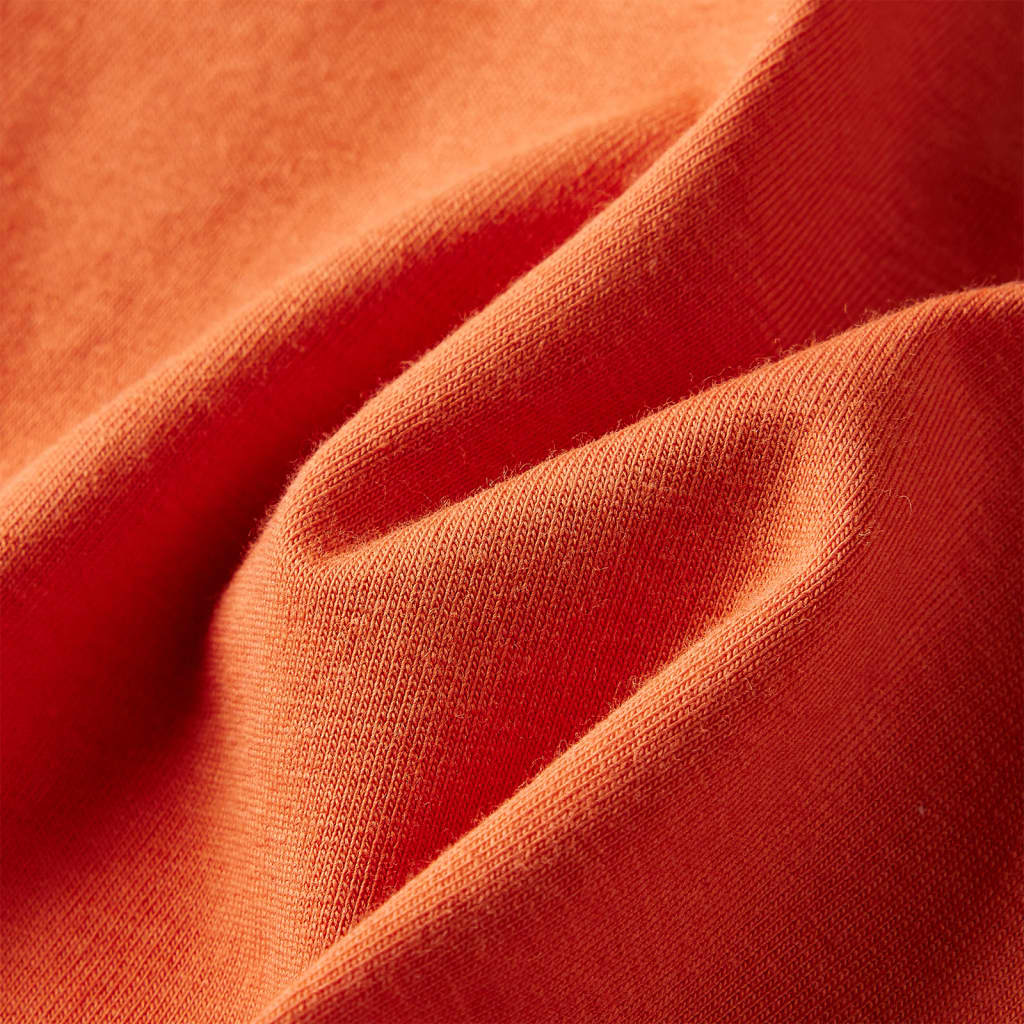 Kindershirt met lange mouwen 116 oranjebruin is nu te koop bij PeponiXL, paradijselijk wonen!
