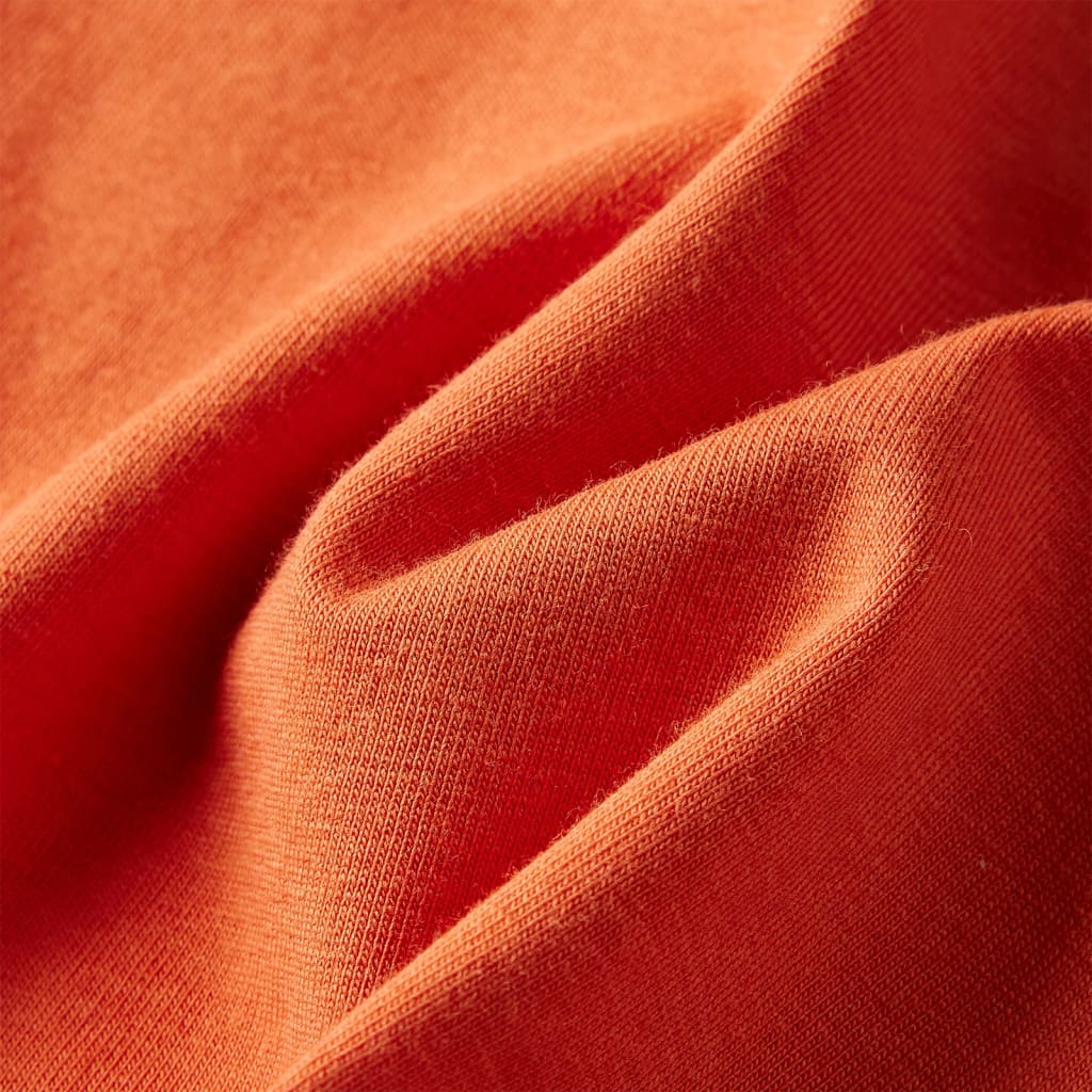 Kindershirt met lange mouwen 128 oranjebruin is nu te koop bij PeponiXL, paradijselijk wonen!