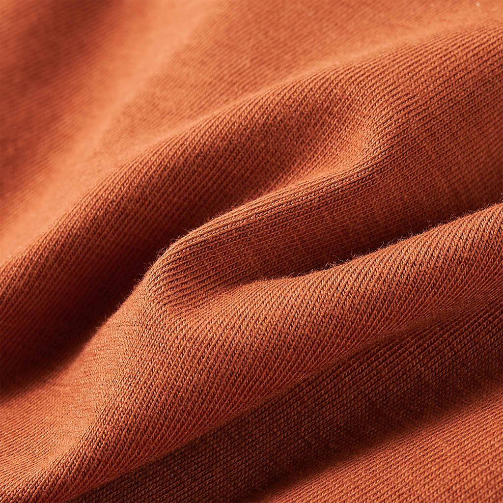 Kindershirt met lange mouwen 128 cognackleurig is nu te koop bij PeponiXL, paradijselijk wonen!