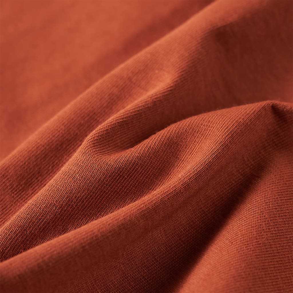 Kindershirt met lange mouwen 140 cognackleurig is nu te koop bij PeponiXL, paradijselijk wonen!