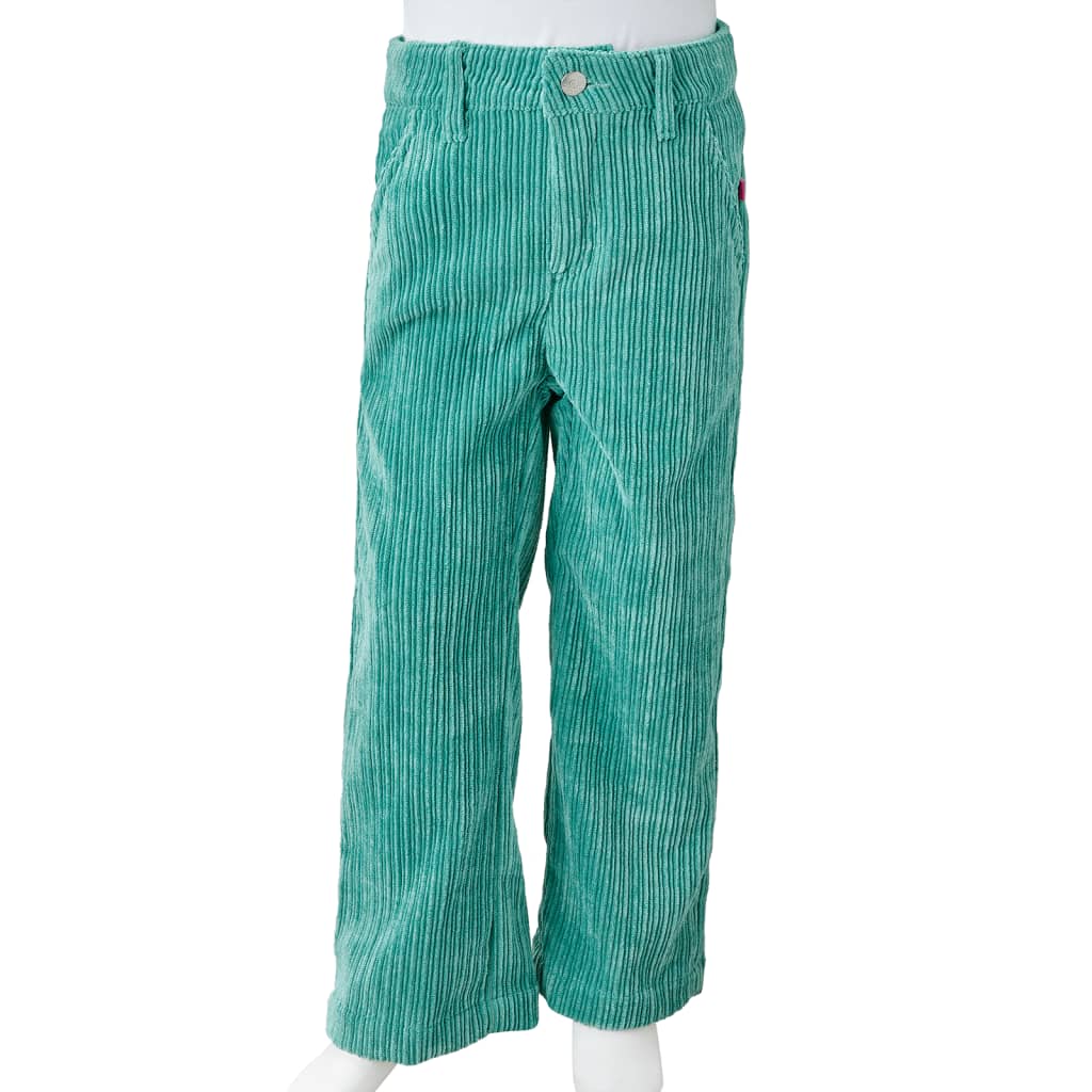 Kinderbroek 128 ribfluweel mintgroen is nu te koop bij PeponiXL, paradijselijk wonen!