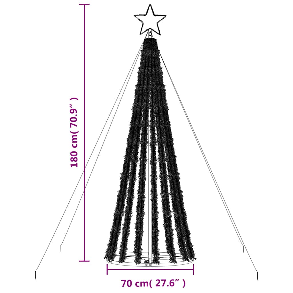 LED-kerstboom 275 LEDs koud wit 180 cm is nu te koop bij PeponiXL, paradijselijk wonen!