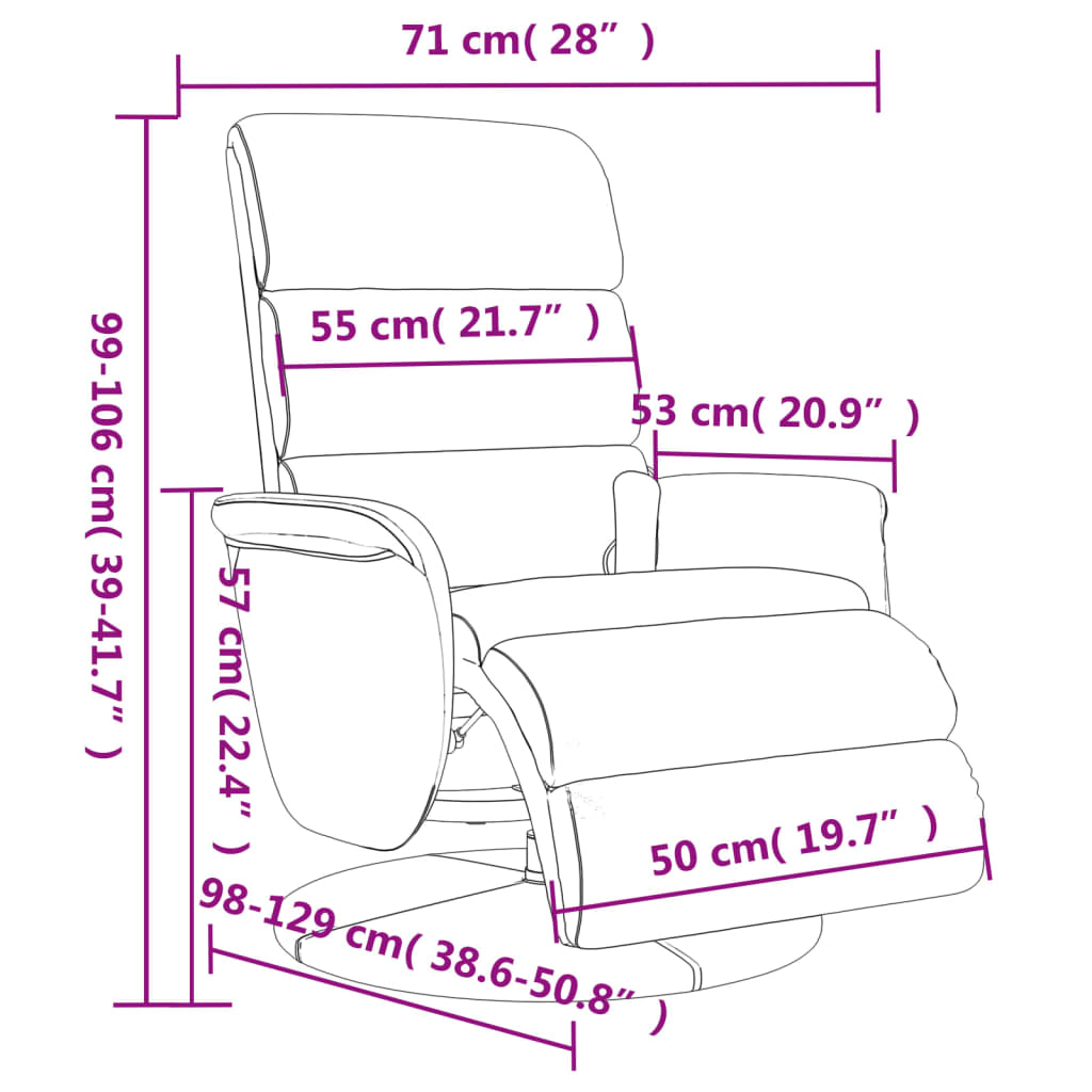 Massagestoel verstelbaar met voetensteun kunstleer zwart is nu te koop bij PeponiXL, paradijselijk wonen!