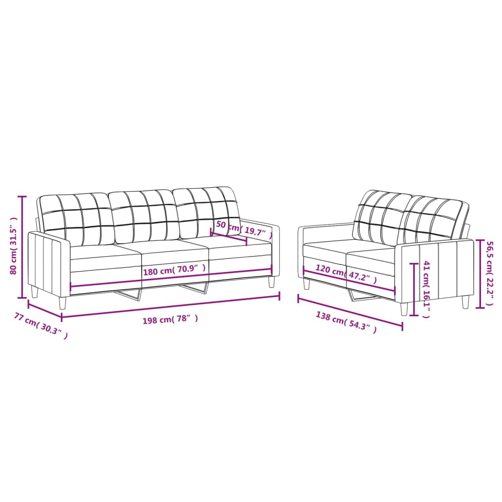 2-delige Loungeset met kussens stof wijnrood is nu te koop bij PeponiXL, paradijselijk wonen!
