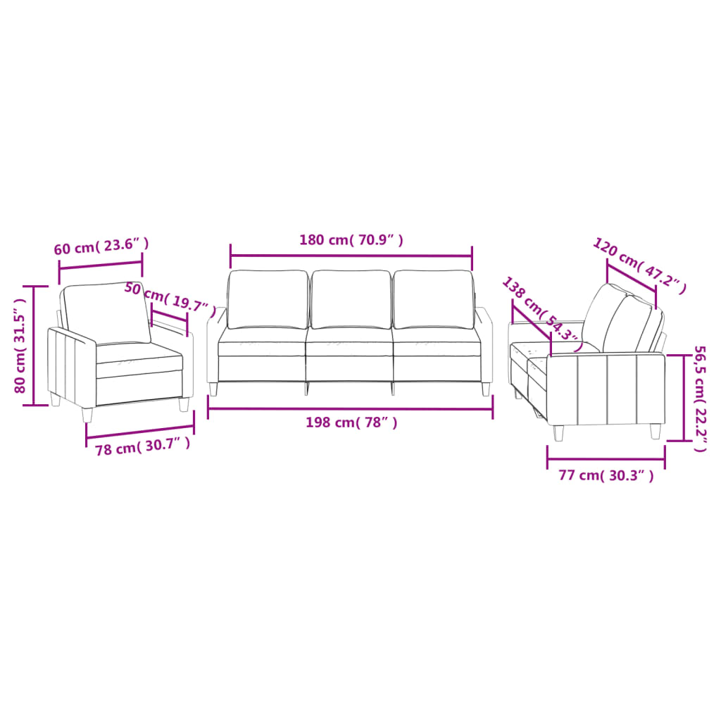 3-delige Loungeset met kussens kunstleer zwart is nu te koop bij PeponiXL, paradijselijk wonen!