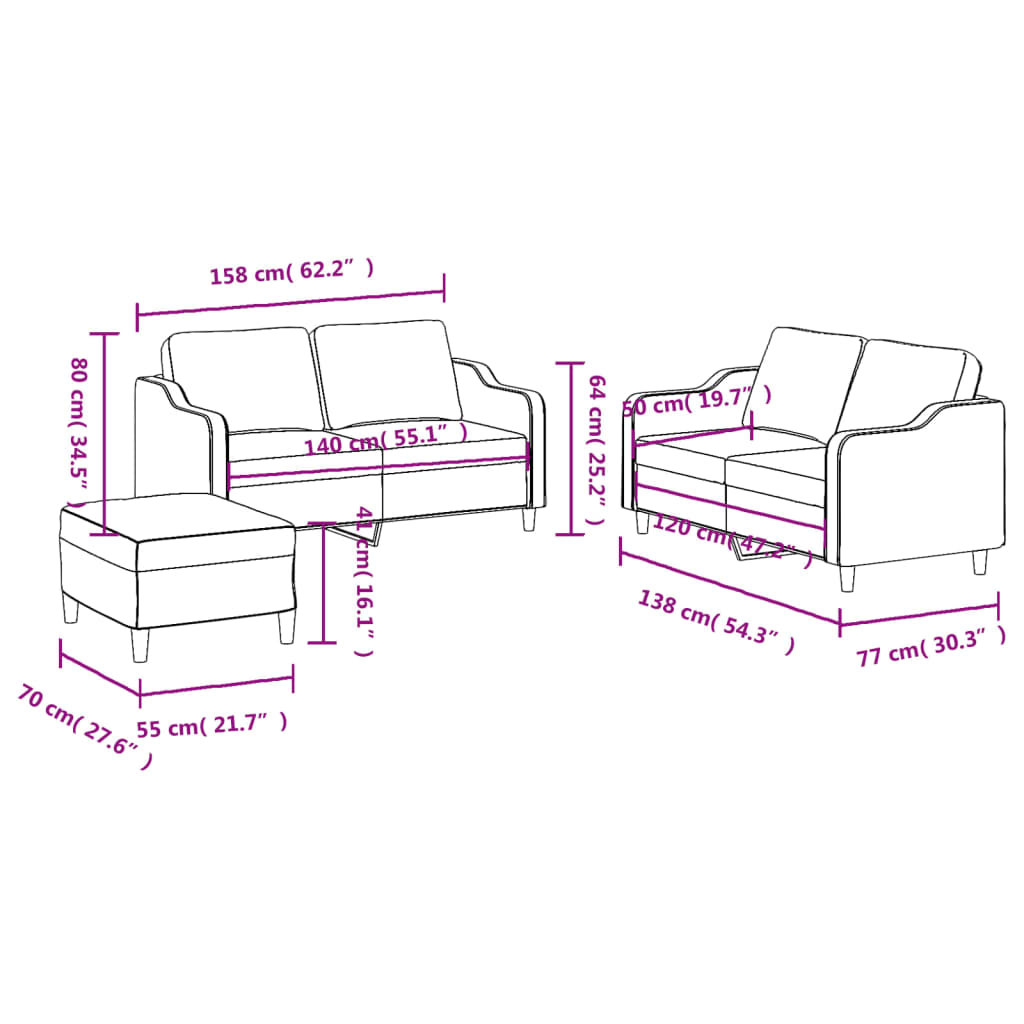 4-delige Loungeset met kussens stof bruin is nu te koop bij PeponiXL, paradijselijk wonen!