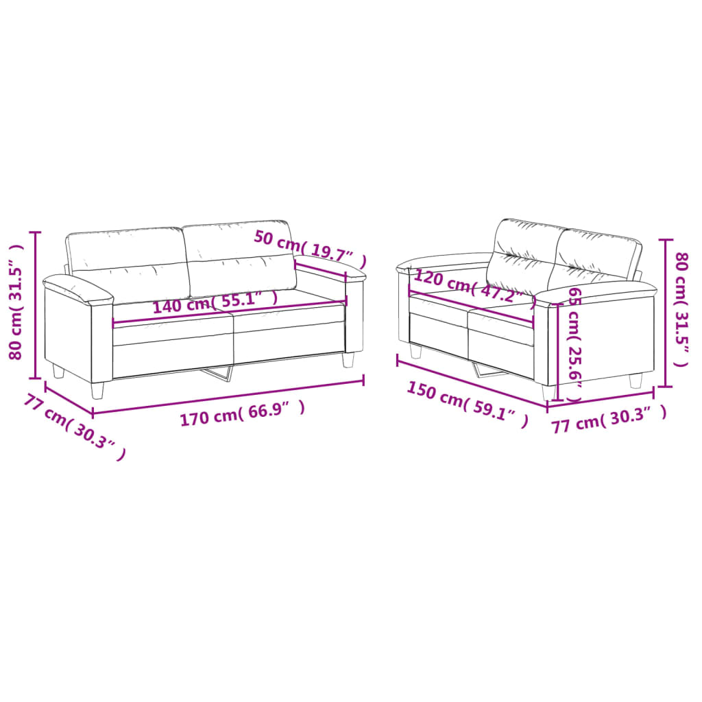 2-delige Loungeset met kussens kunstleer grijs is nu te koop bij PeponiXL, paradijselijk wonen!