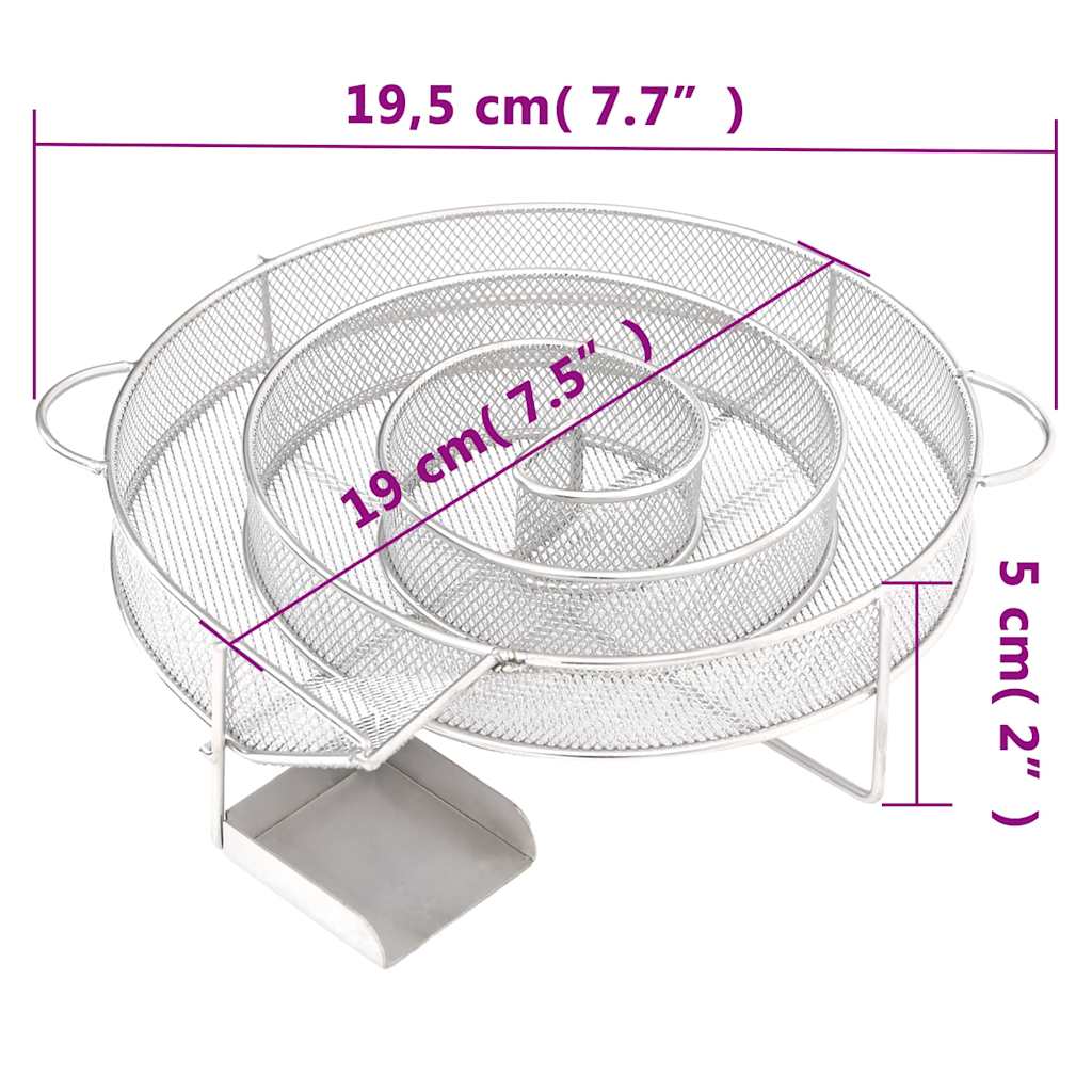 Rookgenerator koud rond 19,5 cm roestvrij staal is nu te koop bij PeponiXL, paradijselijk wonen!
