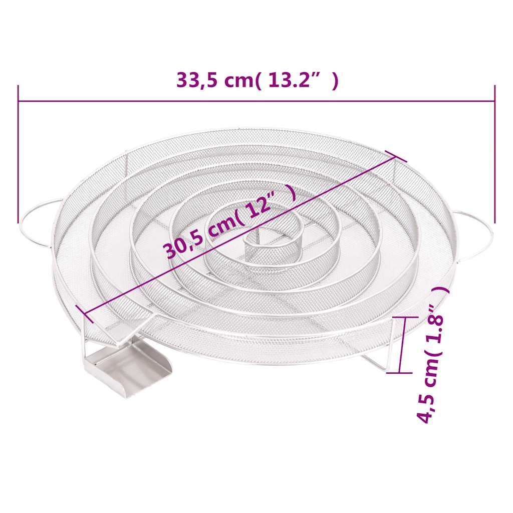 Rookgenerator koud rond 33,5 cm roestvrij staal is nu te koop bij PeponiXL, paradijselijk wonen!