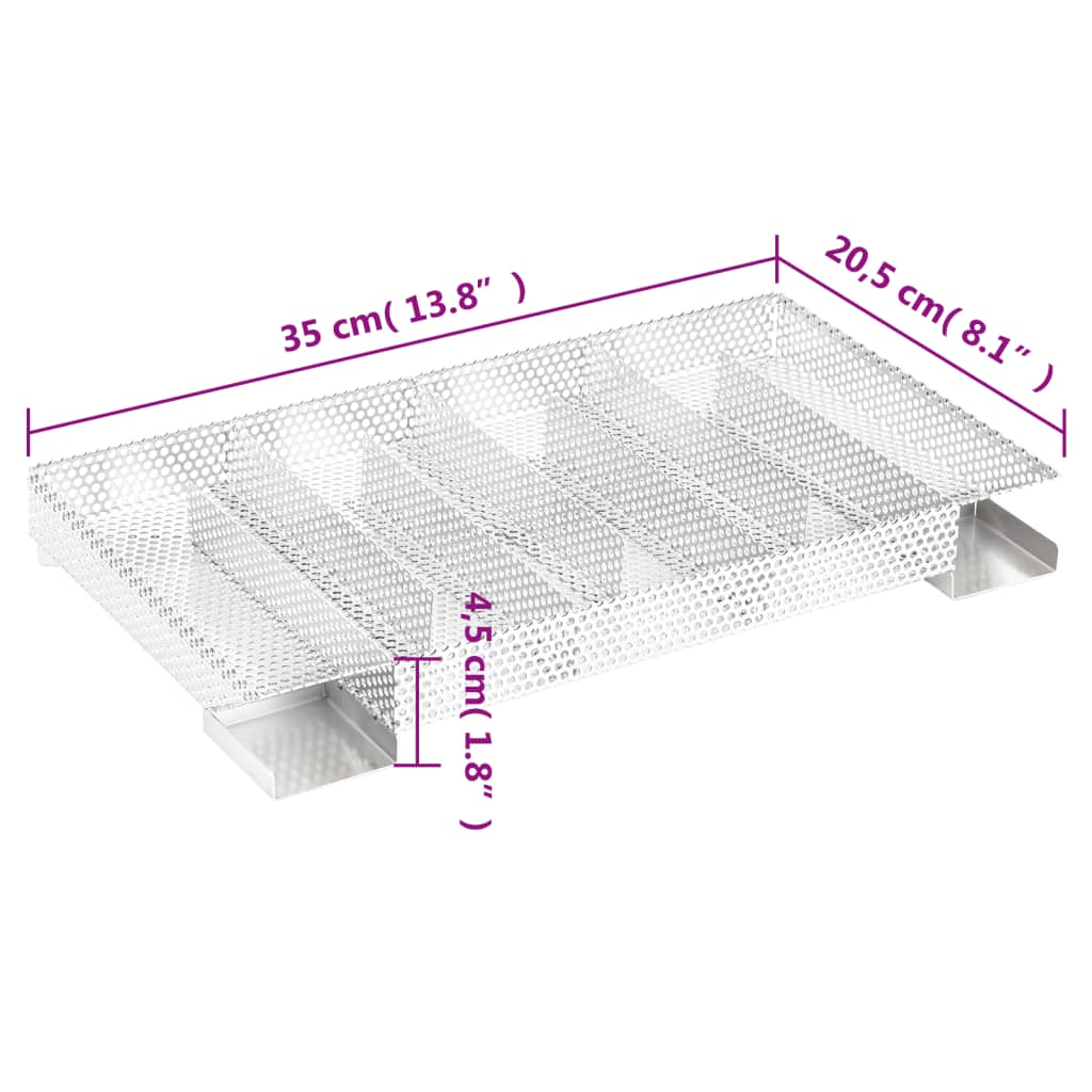 Rookgenerator koud 8-kamers 35 cm roestvrij staal is nu te koop bij PeponiXL, paradijselijk wonen!