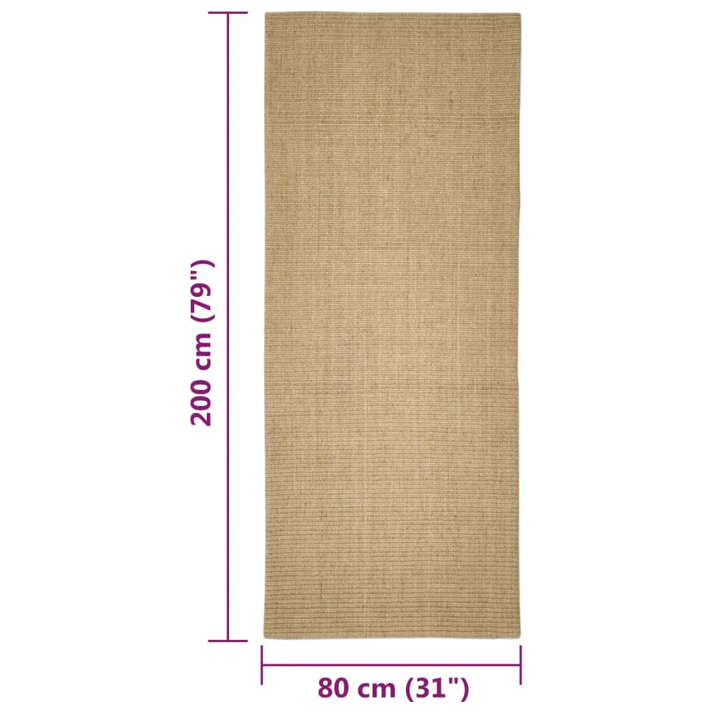 Sisalmat voor krabpaal 80x200 cm is nu te koop bij PeponiXL, paradijselijk wonen!