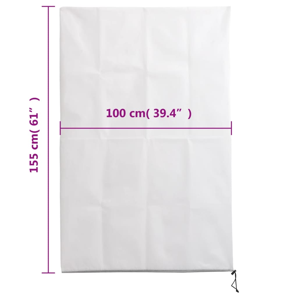 Plantenhoezen met ritssluiting 10 st 70 g/m² 1x1,55 m is nu te koop bij PeponiXL, paradijselijk wonen!