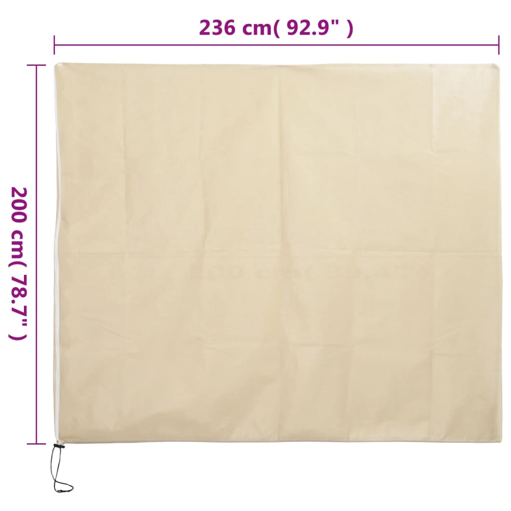 Plantenhoezen met ritssluiting 4 st 70 g/m² 2,36x2 m is nu te koop bij PeponiXL, paradijselijk wonen!