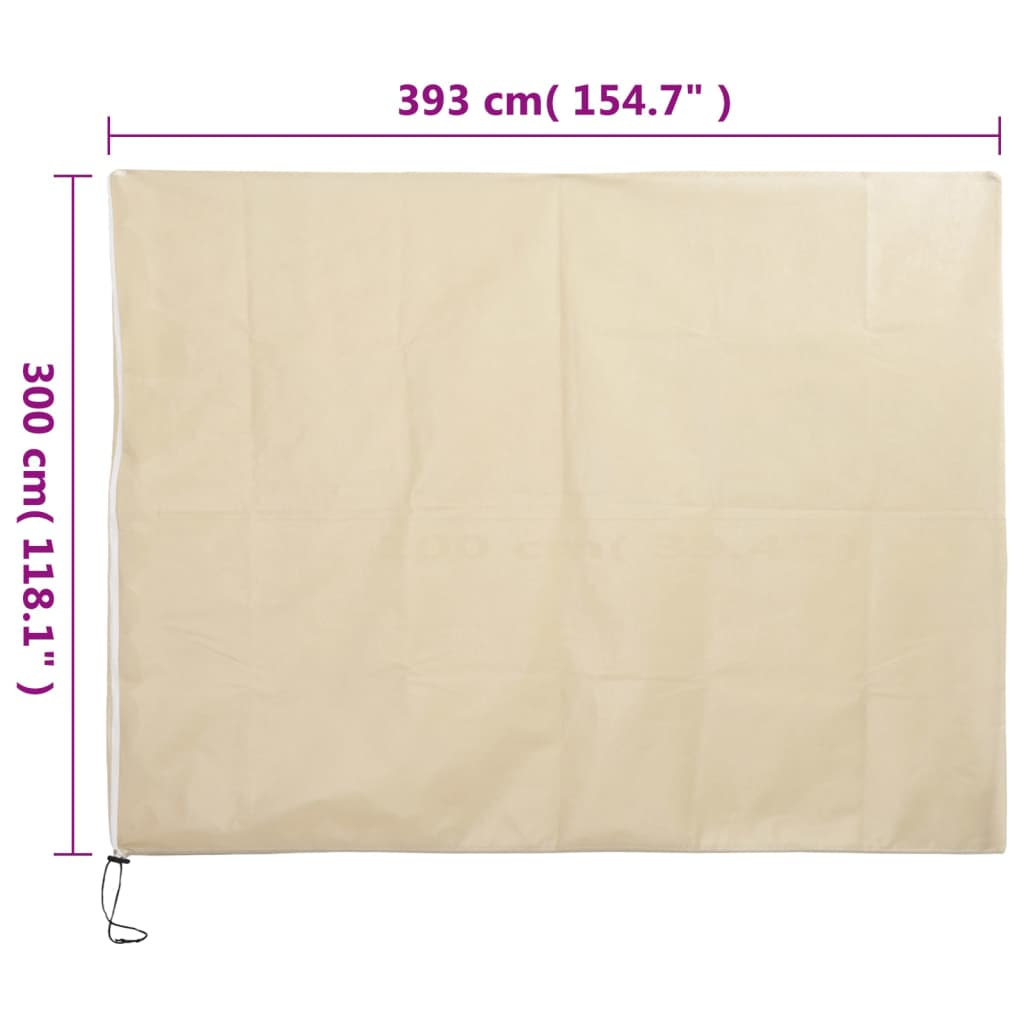 Plantenhoezen met ritssluiting 4 st 70 g/m² 3,93x3 m is nu te koop bij PeponiXL, paradijselijk wonen!