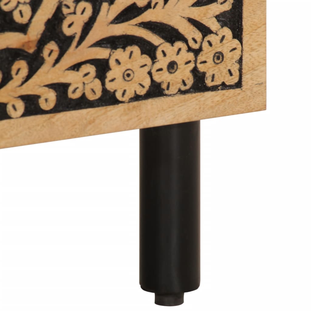 Nachtkastje 40x33x46 cm massief mangohout is nu te koop bij PeponiXL, paradijselijk wonen!