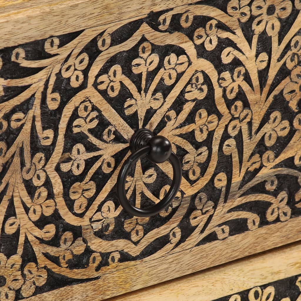 Nachtkastjes 2 st 40x33x46 cm massief mangohout is nu te koop bij PeponiXL, paradijselijk wonen!