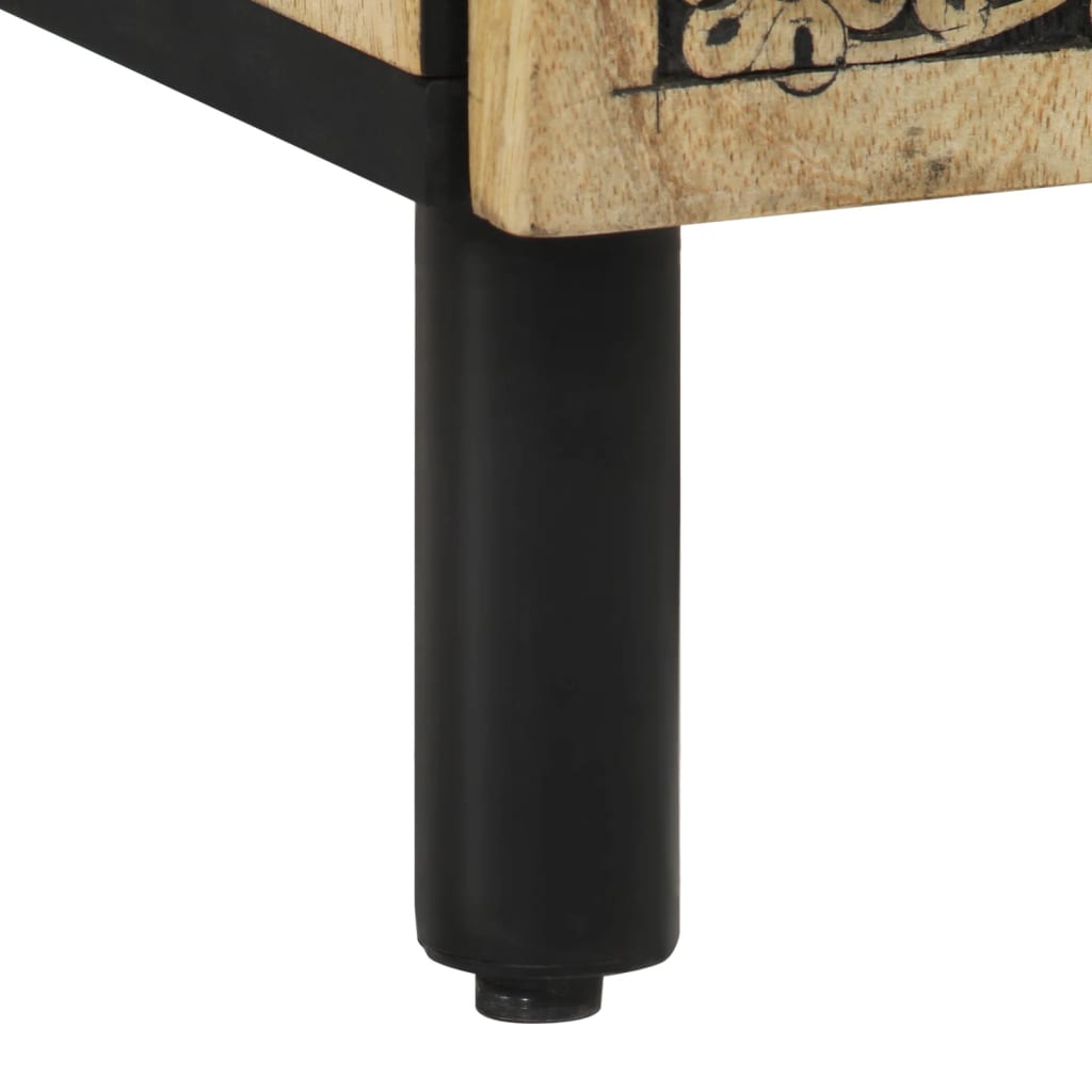 Nachtkastje 50x33x60 cm massief mangohout is nu te koop bij PeponiXL, paradijselijk wonen!