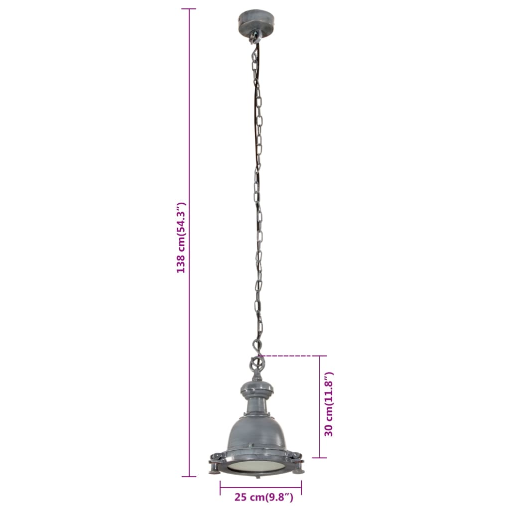 Hanglamp 25x25x138 cm aluminium is nu te koop bij PeponiXL, paradijselijk wonen!