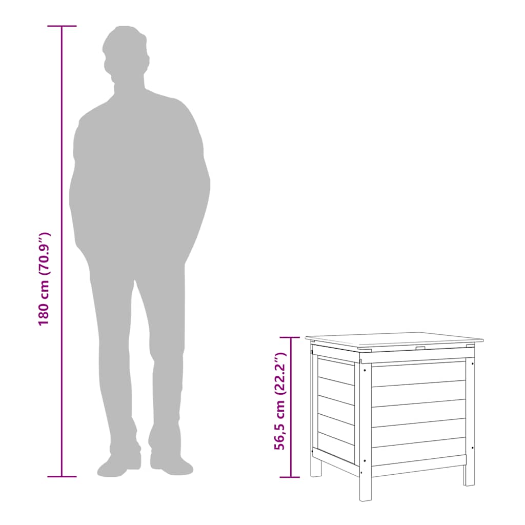 Tuinbox 50x49x56,5 cm massief vurenhout is nu te koop bij PeponiXL, paradijselijk wonen!