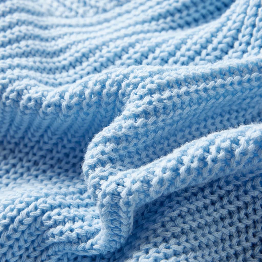 Kindervest gebreid 104 blauw is nu te koop bij PeponiXL, paradijselijk wonen!