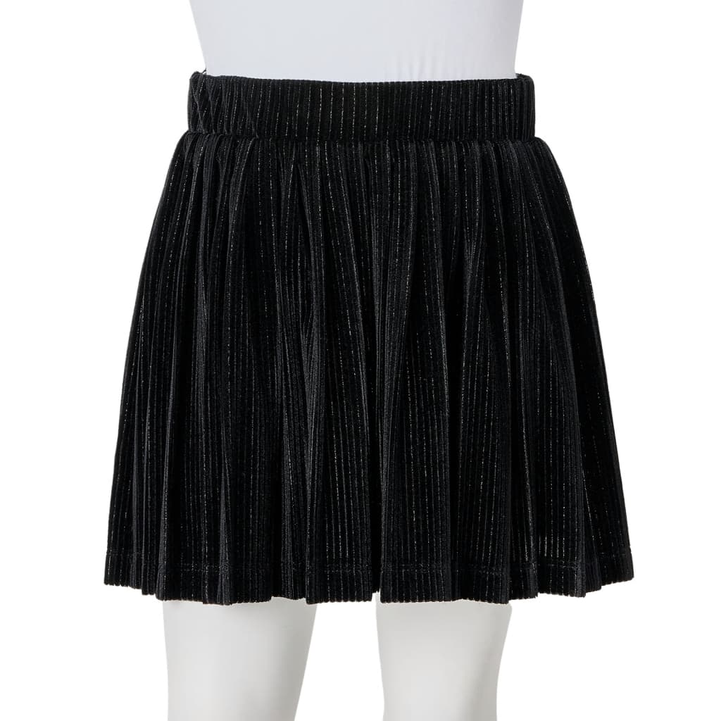 Kinderrokje geplooid 116 lurex zwart is nu te koop bij PeponiXL, paradijselijk wonen!