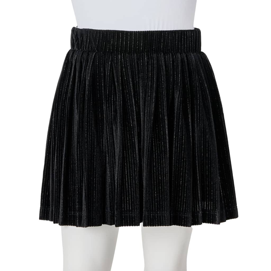 Kinderrokje geplooid 128 lurex zwart is nu te koop bij PeponiXL, paradijselijk wonen!